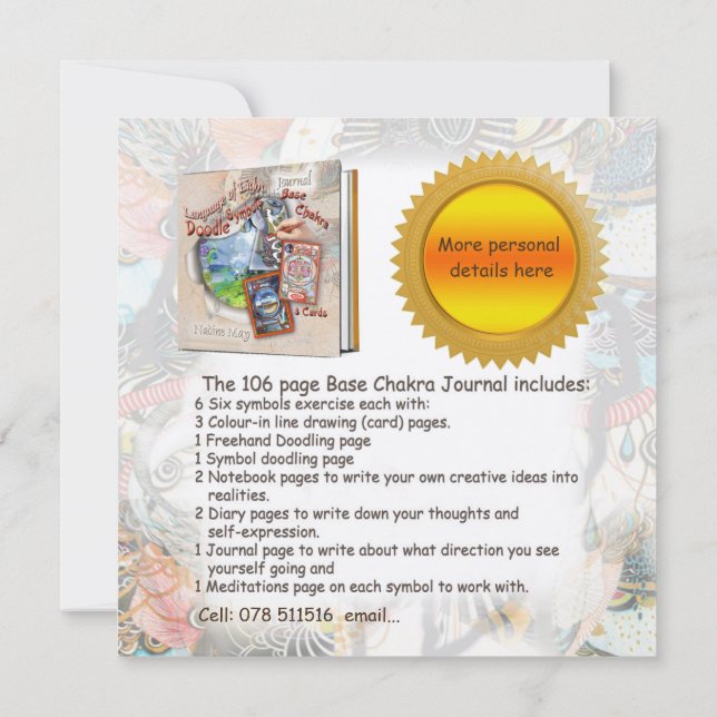 Invitation to my Doodle Workshop (Back)