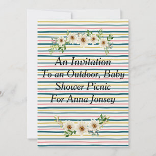 Invitation to Picnic Baby Shower