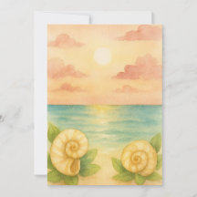 Invitation to sunset in the afternoon