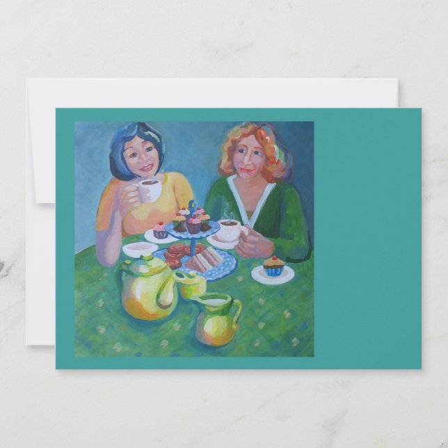 Invitation to tea and cake (Front)