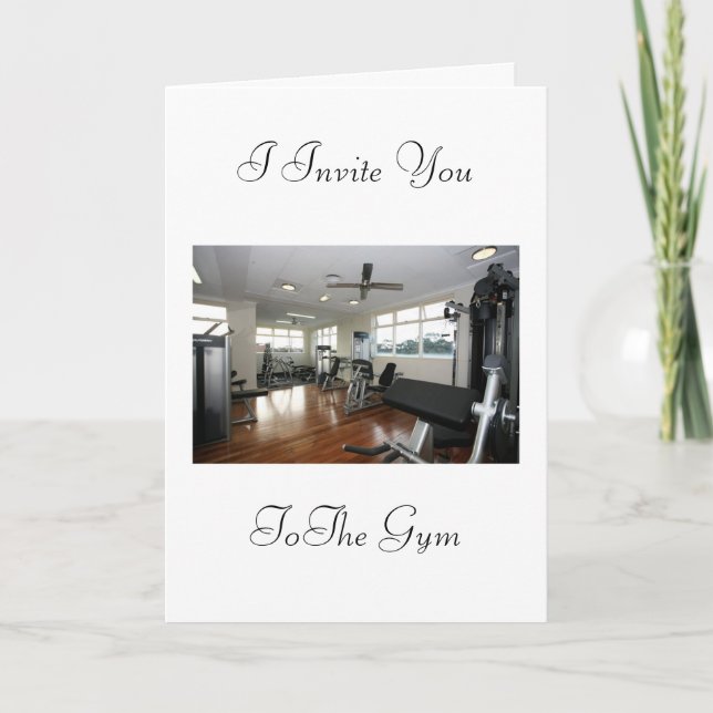 Invitation to the gym (Front)