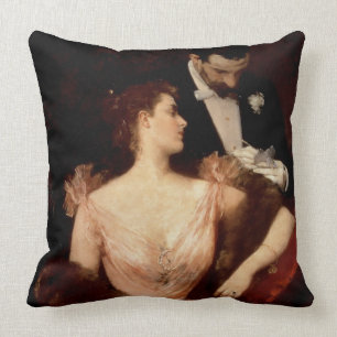 Invitation to the Waltz, 1895 (oil on canvas) Cushion