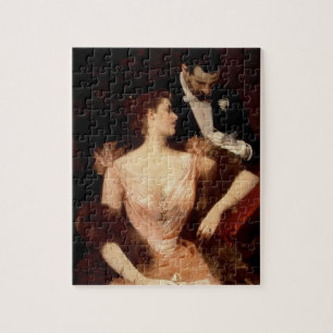 Invitation to the Waltz, 1895 (oil on canvas) Jigsaw Puzzle