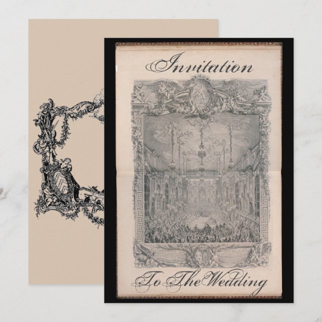 Invitation to the wedding card – Einladung (Front/Back)