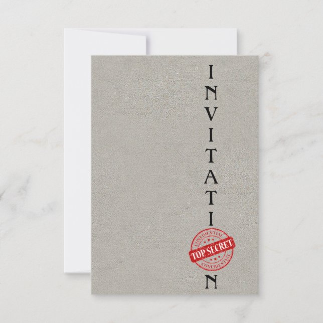 Invitation Top Secret Corporate (Front)