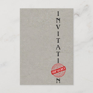 Invitation Top Secret Corporate