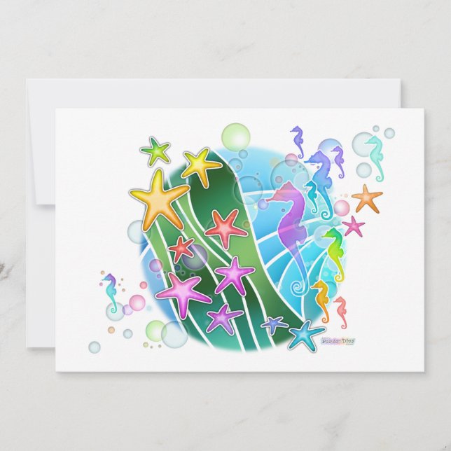 Invitation -  Under The Sea Pop Art (Front)