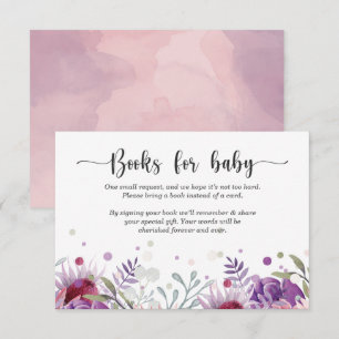 Invitation Watercolor Floral books for baby requir