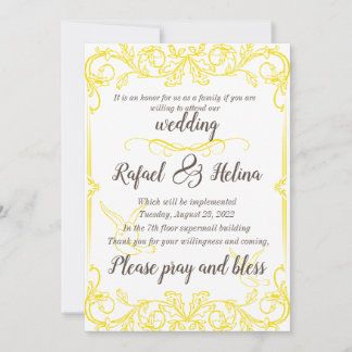 Invitation wedding 