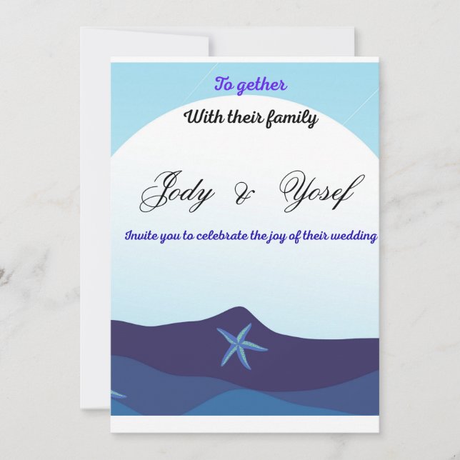 Invitation wedding  (Front)