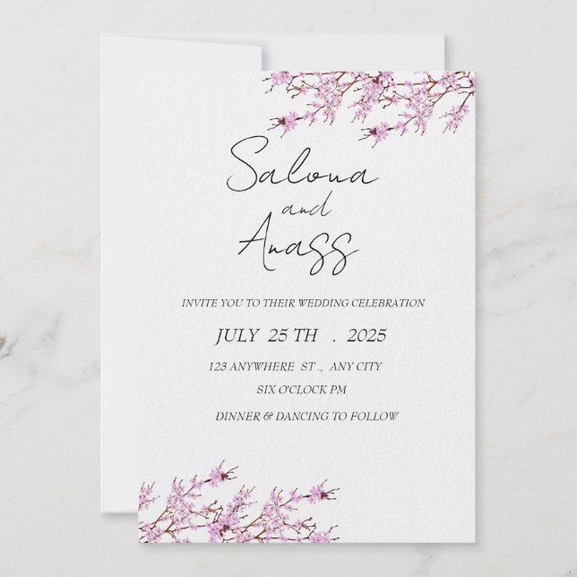 Invitation wedding (Front)