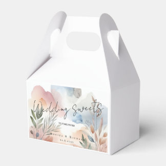 Invitation Wedding aquarel Favour Box