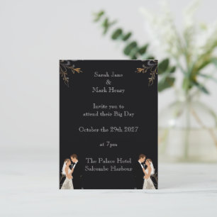 Invitation Wedding layout you can personalise Postcard