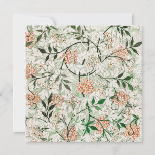 INVITATION : WILLIAM MORRIS : GREEN JASMINE DESIGN