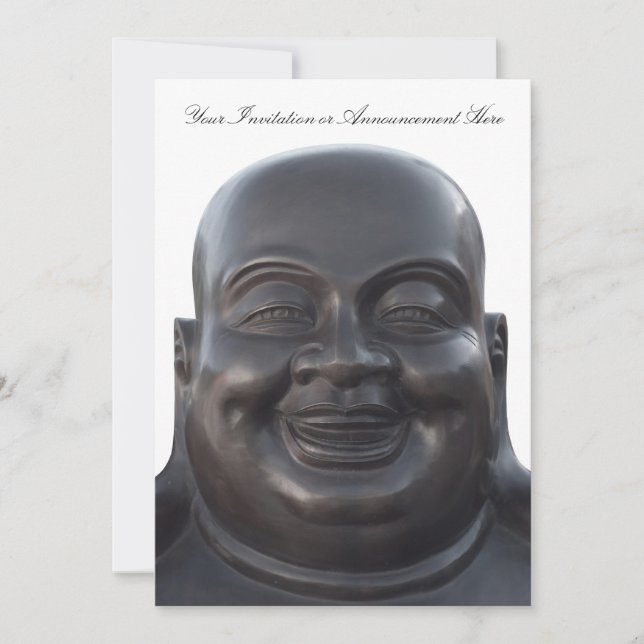 Invitation with Buddha Sculpture (Front)
