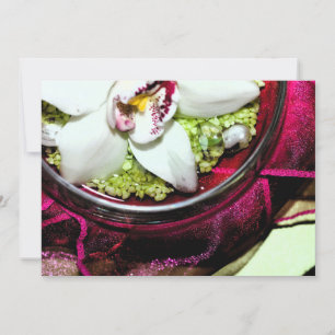 Invitation with floral centerpiece cover