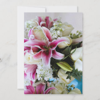 Invitation with floral cover
