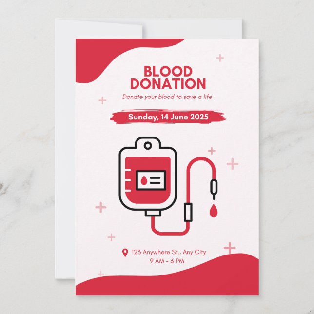 invitations blood donor day  (Back)