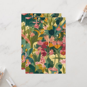 Invitations Bloomy Gargen pattern
