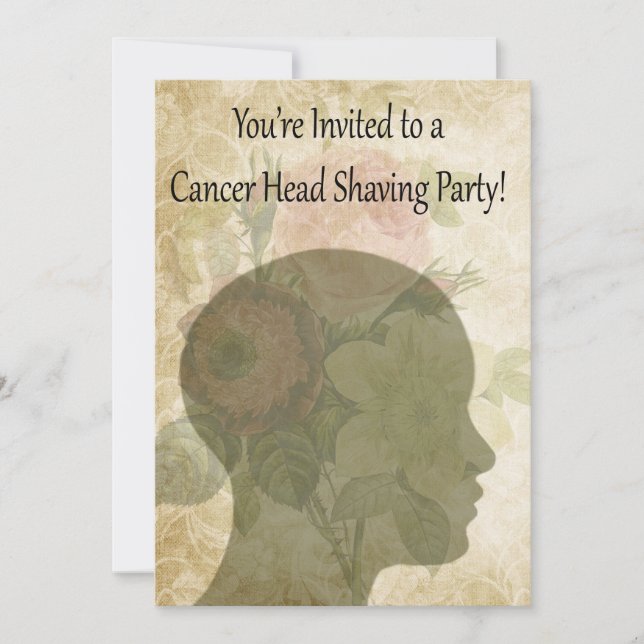 Invitations, Cancer Support Head Shaving Party Invitation (Front)