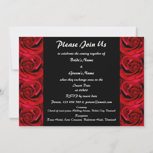 Invitations - customisable (Front)