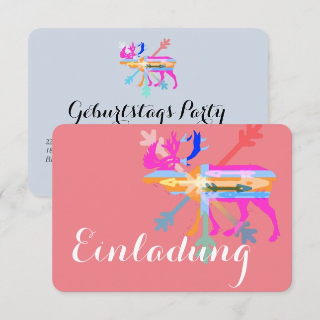 Invitations moose (Front/Back)