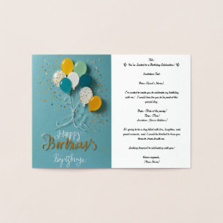 Invitations Professional Foil Card