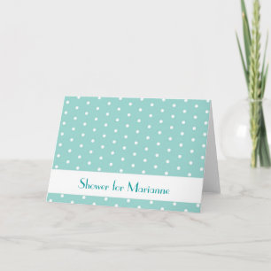 Invitations With Dots:Robins egg