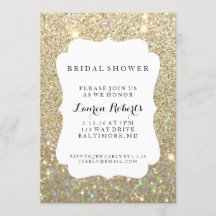 Invite - Bridal Shower Day Fab - Gold