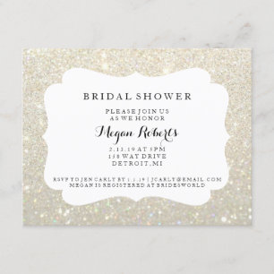 Invite - Bridal Shower Day Fab - White Gold