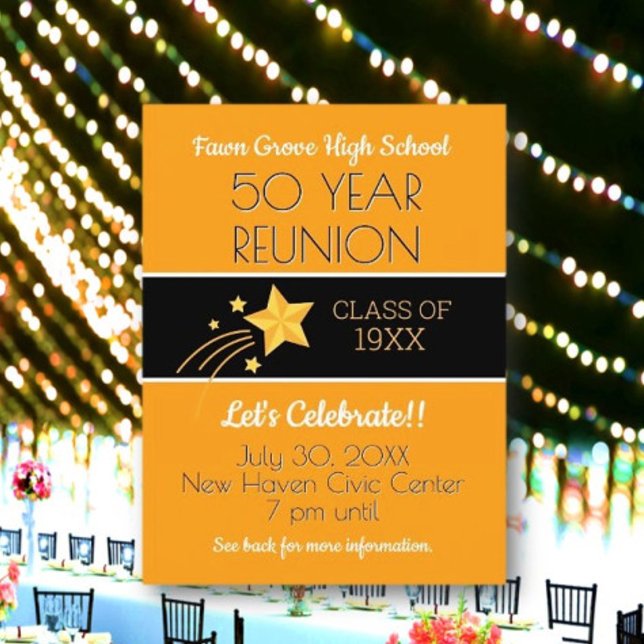 Invite 'Em! 50th Class Reunion Postcard (Creator Uploaded)