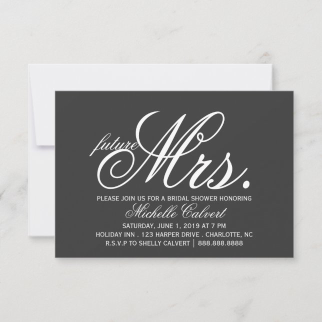 Invite - future Mrs. (Front)