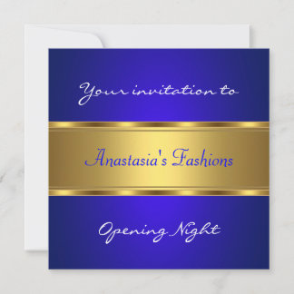 Invite Opening Night Cobalt Blue Gold