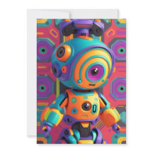 Invite Party Card Kids Dinosaur Robot Unicorn