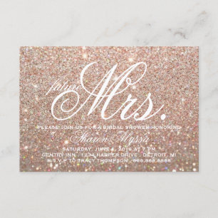Invite - Rose Gold Bridal Shower future Mrs. W