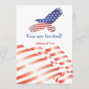 Invite Template Political Flag & Eagle
