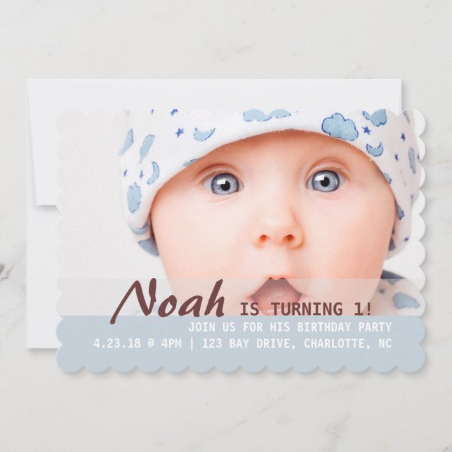 Invite - Turning 1! (Front)