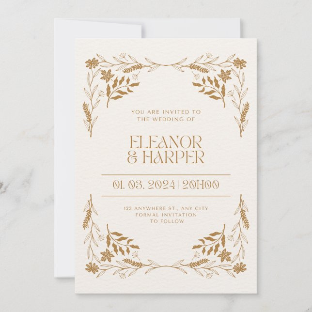 Invited to the Widding Invitation (Front)