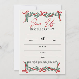 Invites Cards for Christmas, Wedding Invitation