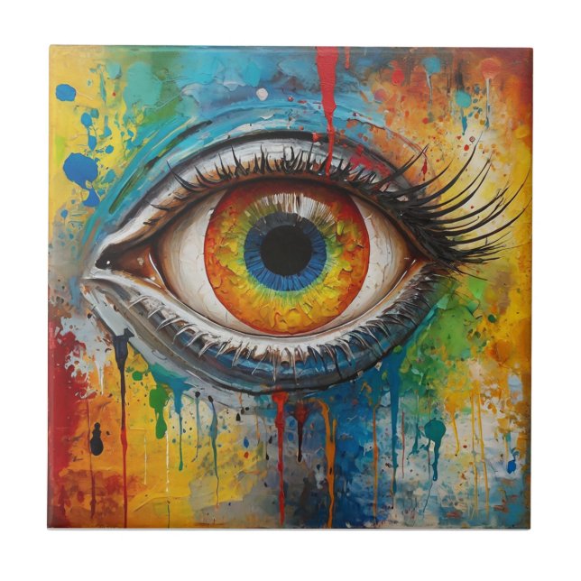 inviting eye ceramic tile (Front)