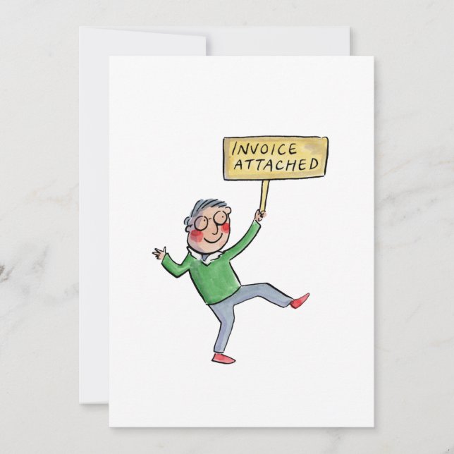 Invoice Attached Invitation (Front)