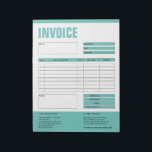 Invoice Form Business Quotation Add Logo Notepad<br><div class="desc">Form Business Quotation,  Invoice or Sales Receipt Order Form,  you can add your logo</div>