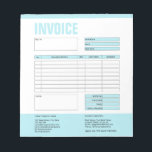 Invoice Form Business Quotation Add Logo Notepad<br><div class="desc">Form Business Quotation,  Invoice or Sales Receipt Order Form,  you can add your logo</div>