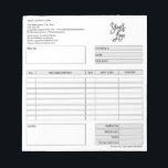 Invoice Form Business Quotation Add Logo Notepad<br><div class="desc">Form Business Quotation,  Invoice or Sales Receipt Order Form,  you can add your logo</div>