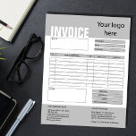 Invoice Form Business Quotation Add Logo Notepad<br><div class="desc">Form Business Quotation,  Invoice or Sales Receipt Order Form,  you can add your logo</div>