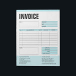 Invoice Form Business Quotation Add Logo Notepad<br><div class="desc">Form Business Quotation,  Invoice or Sales Receipt Order Form,  you can add your logo</div>