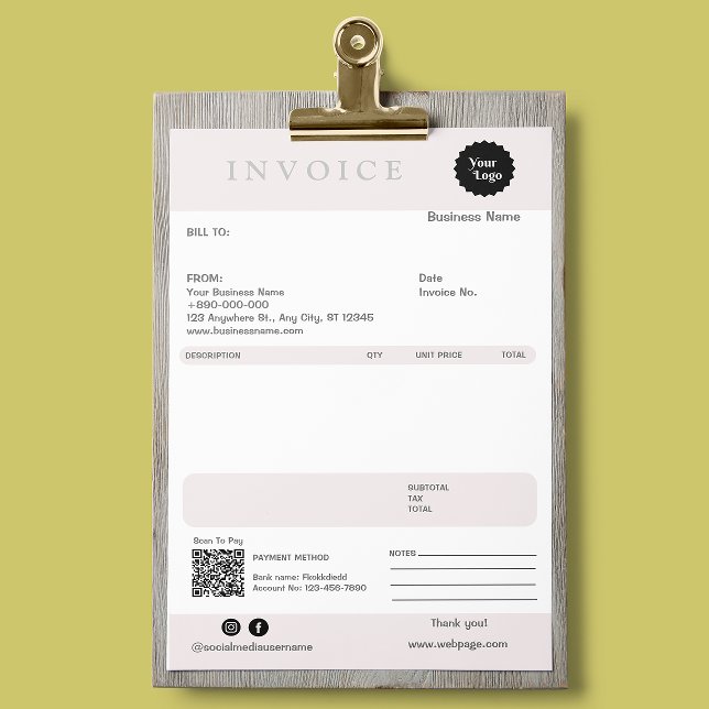 Invoice Sales Receipt Small Business Add Logo (Invoice Sales Receipt Small Business Add Logo)