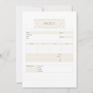 Invoice Template Cute  Small Business