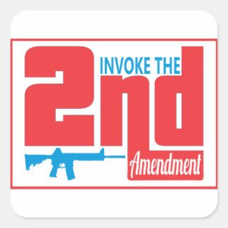 Invoke the 2nd, Square Stickers, Glossy Sticker