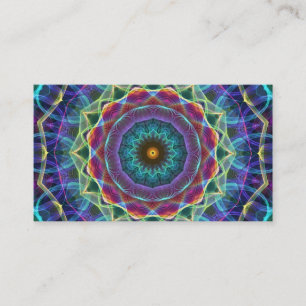 Inward Flower  kaleidoscope Business Card